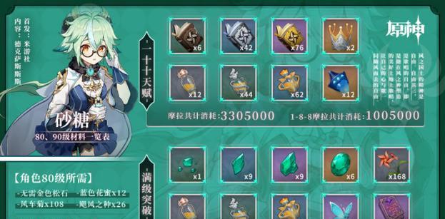 解锁砂糖的潜能，掌握1.6版本的新套路，让你在原神世界中游刃有余